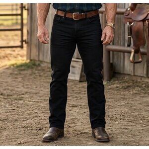BKE Jeans Men's Jeans Tyler Straight‎ Leg Sz 33X30 Black Durable Denim Grunge